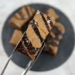 Salted Caramel Brownie traybake