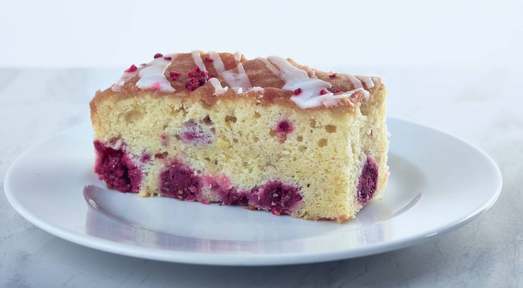 Lemon & Raspberry Traybake