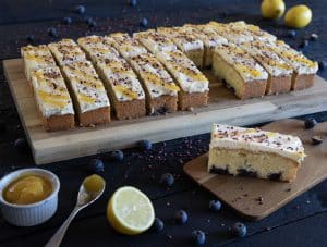 Lemon and Blueberry Traycake Lifestyle