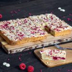 Raspberry & White Chocolate Blondie - Lifestyle Shot