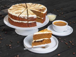 Vietnamese Iced Coffee Cake Display