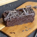 Dark Chocolate Fudge Traycake - Single slice - website 1
