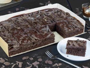 Dark Chocolate Fudge Cake (Side)