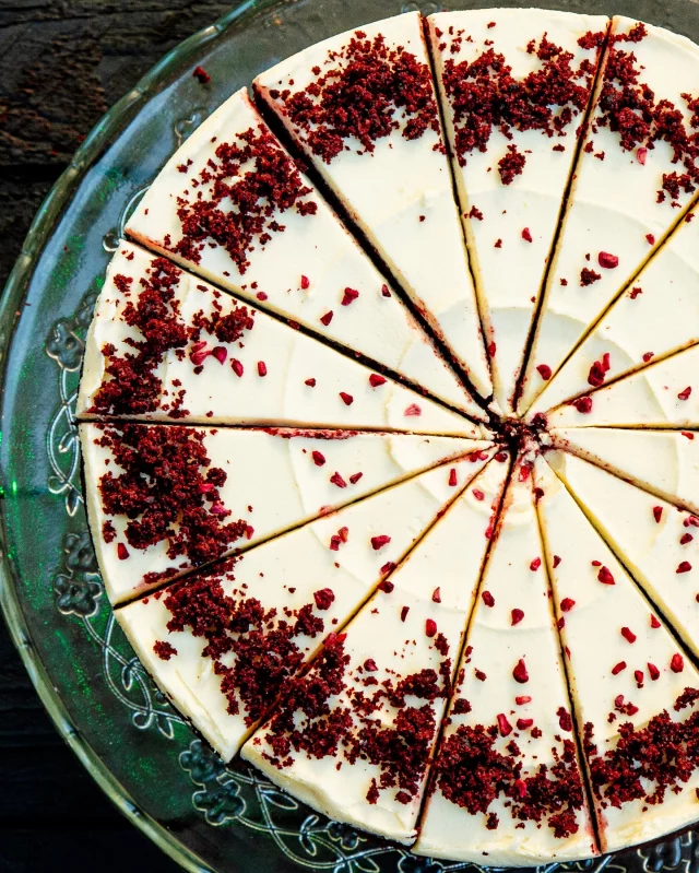 Raspberry Red Velvet Cake ♥️

Layers of soft red velvet sponge with dried raspberries and jam, finished off with stunning cream frosting to give you the perfect red velvet cake both for the counter and plate.

Oh… and it’s vegan friendly too! 🌱

~ pre portioned into 14 slices for your convenience ~

Place your orders today via our website 🛒

#thefinestcakeco #handmadecakes #wholesalecake #bakers #cakesupplier #cakes #brownies #kentbusiness #coffeeshop #cafe